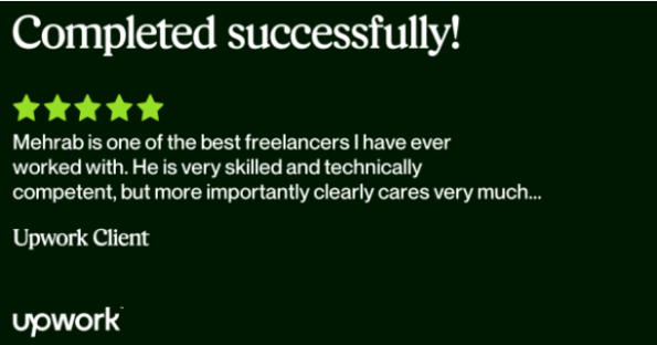 Mehrab Hosain Feed back