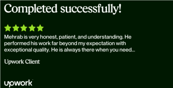 Mehrab Hosain Feed back