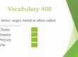 CELPIP Vocabulary 400 List for four sections
